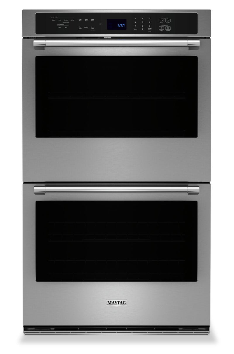 Maytag 10 Cu. Ft. Double Wall Oven with Air Fry and Basket - MOED6030LZ  | Four mural double Maytag de 10 pi3 avec friture à air et panier - MOED6030LZ  | MOED603Z