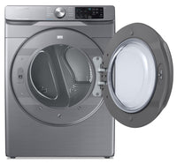 Samsung 7.5 Cu. Ft. Electric Dryer with Steam Sanitize+ - DVE45T6100P/AC - Dryer in Platinum