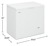 Whirlpool 9 Cu. Ft. Convertible Chest Refrigerator-Freezer - WZC3209LW | Congélateur coffre convertible en réfrigérateur Whirlpool de 9 pi³ - WZC3209LW | WZC3209W