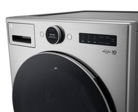 LG 5.2 Cu. Ft. Front-Load Washer and 7.4 Cu. Ft. Gas Dryer with TurboSteam® | Laveuse à chargement frontal 5,2 pi³ et sécheuse à gaz 7,4 pi³ avec technologie TurboSteamMD de LG | LGFL550G