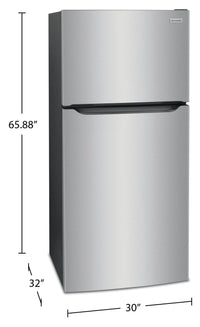 Frigidaire 20 Cu. Ft. Top-Freezer Refrigerator - FFTR2045VS | Réfrigérateur Frigidaire de 20 pi³ à congélateur supérieur - FFTR2045VS | FFTR20VS
