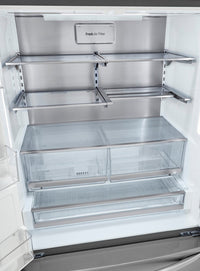 LG 23.5 Cu. Ft. French-Door Refrigerator with InstaView Door-in-Door® - LRFVC2406S - Refrigerator in PrintProof™ Stainless Steel