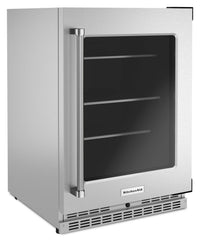 KitchenAid 5.2 Cu. Ft. Right-Opening Under-Counter Refrigerator - KURR314KSS | Réfrigérateur sous le comptoir KitchenAid de 5,2 pi³ avec ouverture vers la droite - KURR314KSS | KURR314S