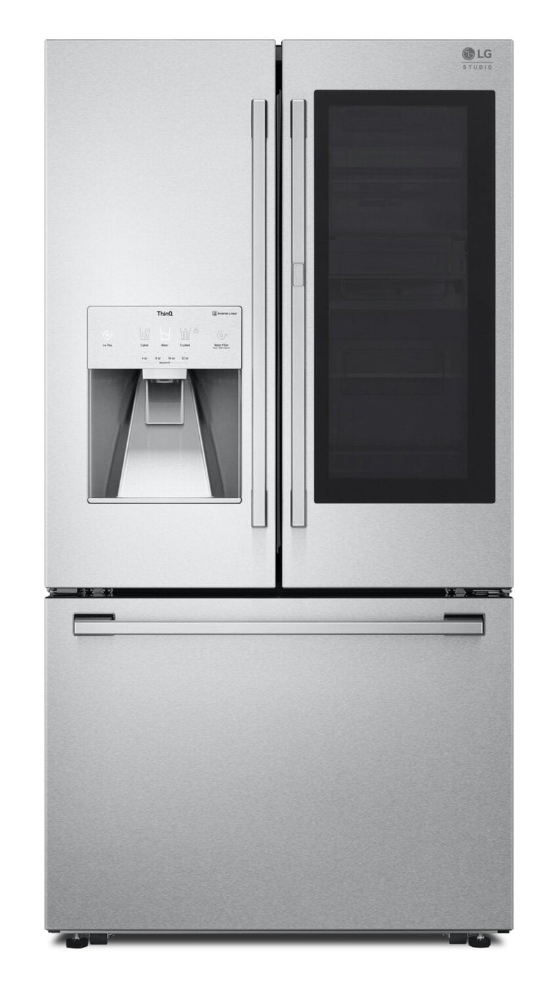 LG STUDIO 24 Cu. Ft. InstaView™ Counter-Depth Refrigerator - SRFVC2416S | Réfrigérateur LG STUDIO de 24 pi³ de profondeur comptoir avec hublot InstaViewMD - SRFVC2416S | SRFVC24S