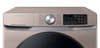 Samsung 5.2 Cu. Ft. Front-Load Washer and 7.5 Cu. Ft. Electric Dryer - Champagne | Laveuse à chargement frontal 5,2 pi³ et sécheuse électrique 7,5 pi³ de Samsung - champagne | SAFL630C