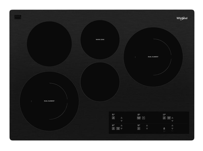 Whirlpool 30" Electric Ceramic Glass Cooktop - WCE97US0KB | Surface de cuisson électrique Whirlpool de 30 po en vitrocéramique - WCE97US0KB | WCE970KB