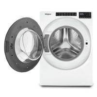 Whirlpool 5.2 Cu. Ft. Front-Load Washer and 7.4 Cu. Ft. Gas Dryer - White | Laveuse à chargement frontal de 5,2 pi³ et sécheuse à gaz de 7,4 pi³ de Whirlpool - blanches | WHFL565G