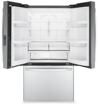 GE 23.1 Cu. Ft. Counter-Depth French-Door Refrigerator - GWE23GYNFS | Réfrigérateur GE de 23,1 pi³ à portes françaises de profondeur comptoir - GWE23GYNFS | GWE23GFS
