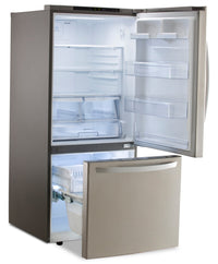LG 22 Cu. Ft. Bottom-Freezer Refrigerator - LRDNS2200S | Réfrigérateur LG de 22 pi³ à congélateur inférieur - LRDNS2200S | LRDNS22S