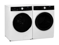 Midea 5.2 Cu. Ft. Washer and 8 Cu. Ft. Electric Dryer with Stacking Kit - White | Laveuse de 5,2 pi³ et sécheuse électrique de 8 pi³ Midea avec ensemble de superposition | MITL52WP