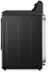 LG 7.3 Cu. Ft. TurboSteam™ Dryer with EasyLoad™ Dual-Opening Door - DLEX7900BE - Dryer in Black Stainless Steel