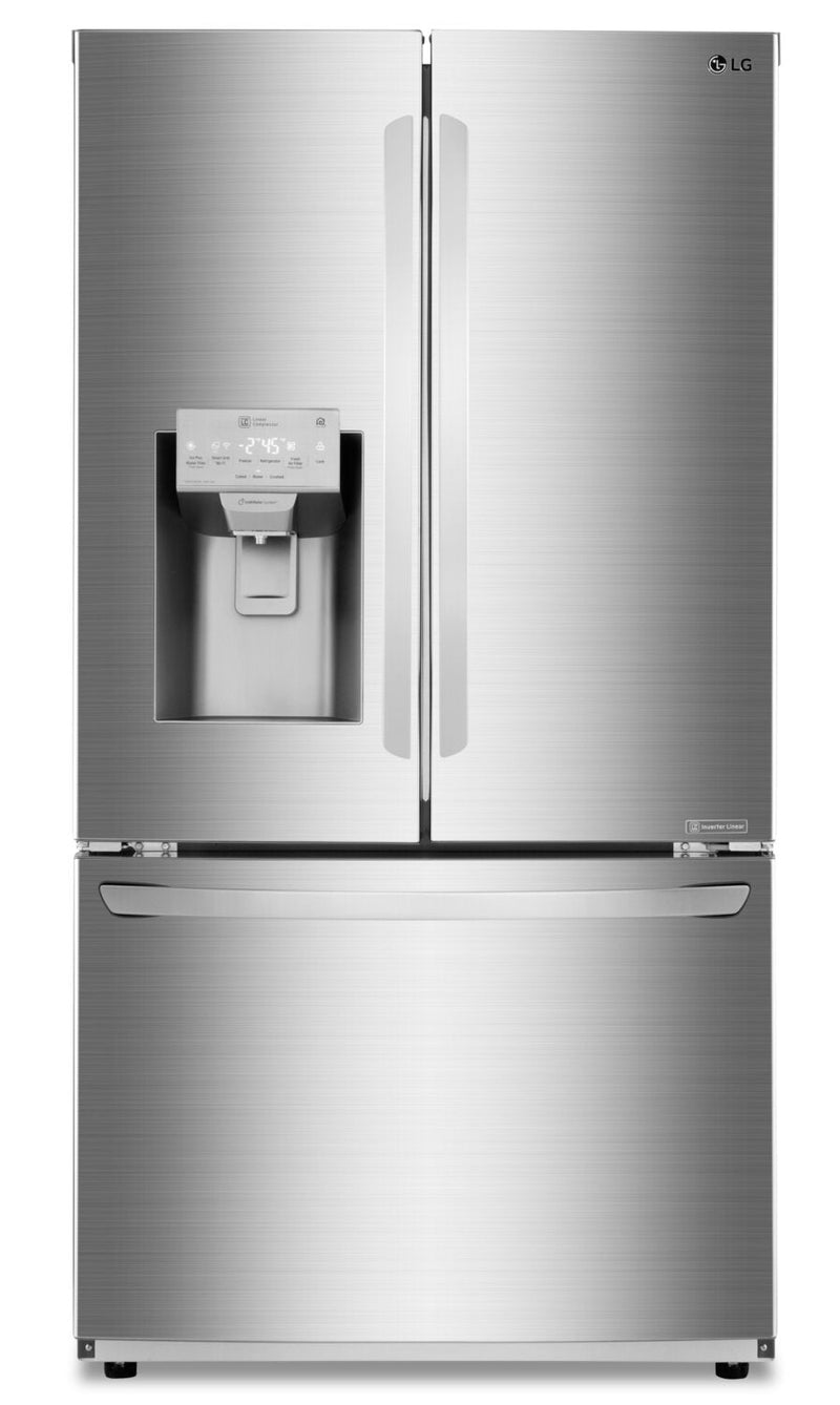LG 22 Cu. Ft. Counter-Depth French-Door Refrigerator - LFXC22526S | Réfrigérateur LG de 22 pi³ à portes françaises de profondeur comptoir - LFXC22526S | LFXC2252