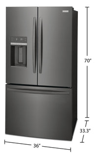 Frigidaire 27.8 Cu. Ft. French-Door Refrigerator - FRFS2823AD | Réfrigérateur Frigidaire de 27,8 pi³ à portes françaises - FRFS2823AD | FRFS282D