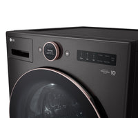 LG 5.8 Cu. Ft. Smart Front-Load Washer with TurboWash® 360 and AI DD™ - WM6500HBA | Laveuse intelligente LG chargement frontal 5,8 pi³ avec technologies TurboWashMD, DDMC IA - WM6500HBA | WM6500HB