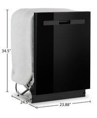 Whirlpool Dishwasher with Adjustable Upper Rack - WDP560HAMB | Lave-vaisselle Whirlpool avec panier supérieur réglable - WDP560HAMB | WDP560MB