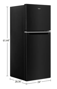 Whirlpool 11.6 Cu. Ft. Top-Freezer Refrigerator - WRT112CZJB | Réfrigérateur Whirlpool de 11,6 pi³ à congélateur supérieur - WRT112CZJB | WRT112JB