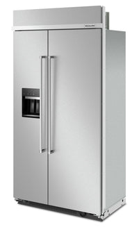KitchenAid 25.1 Cu. Ft. Built-In Side-by-Side Refrigerator - KBSD702MPS | Réfrigérateur encastré KitchenAid de 25,1 pi³ à compartiments juxtaposés - KBSD702MPS | KBSD702S