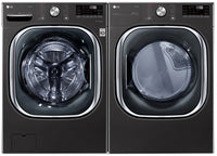 LG 5.8 Cu. Ft. Smart Front-Load Washer and 7.4 Cu. Ft. Electric Dryer | Laveuse intelligente à chargement frontal de 5,8 pi³ et sécheuse électrique de 7,4 pi³ de LG | LGFL4500