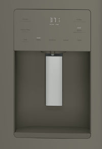 GE 25.5 Cu. Ft. French-Door Refrigerator with Exterior Ice and Water - GFE26JMMES - Refrigerator in Slate