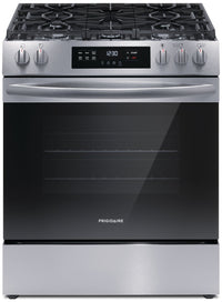 Frigidaire 5.1 Cu. Ft. Front-Control Gas Range with Quick Boil - FCFG3062AS | Cuisinière à gaz Frigidaire de 5,1 pi3 avec commandes à l’avant et ébullition rapide - FCFG3062AS | FCFG306S