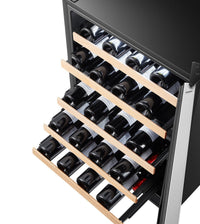 Hisense 4.9 Cu. Ft. 46-Bottle Dual Zone Wine Cooler - HWD46029SS | Refroidisseur à vin à 2 zones Hisense de 4,9 pi3 pour 46 bouteilles - HWD46029SS | HWD4629S