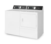 Huebsch 3.2 Cu. Ft. Top-Load Washer and 7 Cu. Ft. Electric Dryer - White | Laveuse à chargement par le haut de 3,2 pi3 et sécheuse électrique de 7 pi3 de Huebsch - blanches | HUTL7104