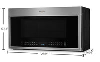 Whirlpool 1.9 Cu. Ft. Over-the-Range Microwave with Air Fry - YWMH78519LZ | Four à micro-ondes à hotte intégrée Whirlpool de 1,9 pi³ avec friture à air chaud - YWMH78519LZ | YWMH785Z