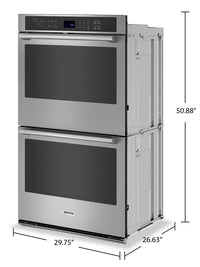 Maytag 10 Cu. Ft. Double Wall Oven with Air Fry and Basket - MOED6030LZ  | Four mural double Maytag de 10 pi3 avec friture à air et panier - MOED6030LZ  | MOED603Z