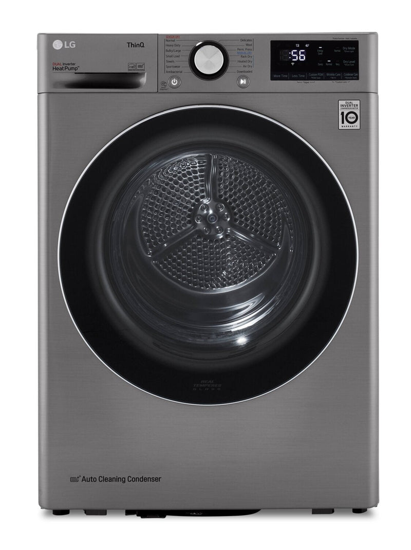 LG 4.2 Cu. Ft. Electric Heat Pump Dryer - DLHC1455P | Sécheuse électrique LG de 4,2 pi3 avec technologie Heat Pump - DLHC1455P | DLHC145P