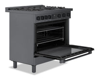 Bosch 800 Series 3.4 Cu. Ft. Industrial-Style Freestanding Gas Range - HGS8645UC | Cuisinière à gaz amovible Bosch de série 800 de 3,4 pi3 de style industriel - HGS8645UC | HGS8645U