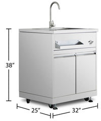Thor Kitchen Outdoor Kitchen Sink Cabinet - MK01SS304 | Armoire avec évier Thor Kitchen pour la cuisine extérieure - MK01SS304 | MK01SINK