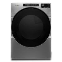 Whirlpool 5.2 Cu. Ft. Front-Load Washer and 7.4 Cu. Ft. Gas Dryer - Chrome Shadow | Laveuse à chargement frontal de 5,2 pi³ et sécheuse à gaz de 7,4 pi³ de Whirlpool - ombre chrome | WHFL56CG