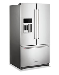 KitchenAid 26.8 Cu. Ft. French-Door Refrigerator - KRFF577KPS | Réfrigérateur KitchenAid de 26,8 pi³ à portes françaises - KRFF577KPS | KRFF57PS