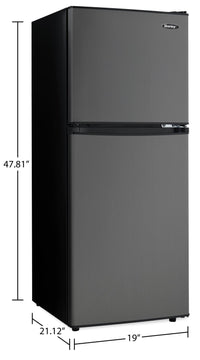Danby 4.7 Cu. Ft. Compact Refrigerator with Freezer - DCR047A1BBSL | Réfrigérateur compact Danby de 4,7 pi3 avec congélateur - DCR047A1BBSL | DCR047A1