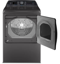 GE Profile 6.2 Cu. Ft. Top-Load Washer and 7.4 Cu. Ft. Electric Dryer - Diamond Grey  | Laveuse à chargement par le haut de 6,2 pi3 et sécheuse électrique de 7,4 pi3 de GE Profile - gris diamant  | GETL70DG