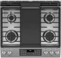 GE 6.7 Cu. Ft. Double-Oven Freestanding Gas Range - JCGSS86SPSS | Cuisinière amovible à gaz à four double GE de 6,7 pi³ – JCGSS86SPSS | JCGSS86S