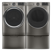 GE 5.5 Cu. Ft. Front-Load Washer and 7.8 Cu. Ft. Electric Dryer with Built-In Wi-Fi | Laveuse à chargement frontal de 5,5 pi³ et sécheuse électrique de 7,8 pi³ de GE avec Wi-Fi intégré | GEFL650N