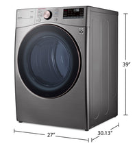 LG 7.4 Cu. Ft. Electric Dryer with Built-In AI - DLEX3850V | Sécheuse électrique LG de 7,4 pi³ avec technologie IA intégrée - DLEX3850V | DLEX3850