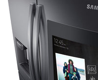 Samsung 28 Cu. Ft. 4-Door French-Door Refrigerator with Family Hub™ - RF28R7551SG/AC - Refrigerator in Black Stainless Steel 