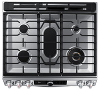 Samsung Bespoke 6 Cu. Ft. Gas Range with Air Fry - NX60T8711SS/AC | Cuisinière à gaz Bespoke Samsung de 6 pi3 avec friture à air chaud - NX60T8711SS/AC | NX60T87S