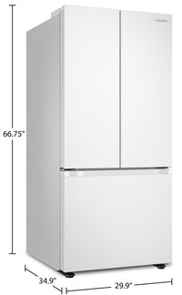 Samsung 22.1 Cu. Ft. French-Door Refrigerator - RF22A4111WW/AA | Réfrigérateur Samsung de 22,1 pi³ à portes françaises - RF22A4111WW/AA | RF22A41W