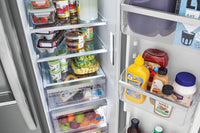 FRIGIDAIRE 22.2 CU.FT. SIDE/SIDE FRIDGE-SS 69.88" X 33"- GRSS2352AF | Réfrigérateur Frigidaire de 22,3 pi³ à compartiments juxtaposés - GRSS2352AF | GRSS235F