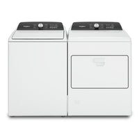 Whirlpool 5.2 Cu. Ft. Top-Load Washer and 7 Cu. Ft. Electric Dryer - White | Laveuse à chargement par le haut de 5,2 pi³ et sécheuse électrique de 7 pi³ de Whirlpool - blanches | WHTL501L