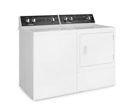 Huebsch 3.2 Cu. Ft. Top-Load Washer and 7 Cu. Ft. Electric Dryer - White | Laveuse à chargement par le haut de 3,2 pi3 et sécheuse électrique de 7 pi3 de Huebsch - blanches | HUTL510E