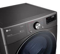 LG 7.4 Cu. Ft. Gas Dryer with AI Sensor Dry - DLGX4201B | Sécheuse à gaz LG de 7,4 pi3 avec séchage par capteur IA - DLGX4201B | DLGX4201