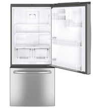 GE 20.9 Cu. Ft. Bottom-Freezer Refrigerator - GDE21DYRKFS | Réfrigérateur GE de 20,9 pi³ à congélateur inférieur - GDE21DYRKFS | GDE21DYS