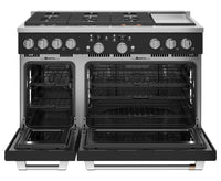 Café 48" Commercial-Style Dual Fuel Range with Griddle - C2Y486P3TD1 | Cuisinière hybride Café de 48 po de style commercial avec plaque chauffante - C2Y486P3TD1 | C2Y486TD