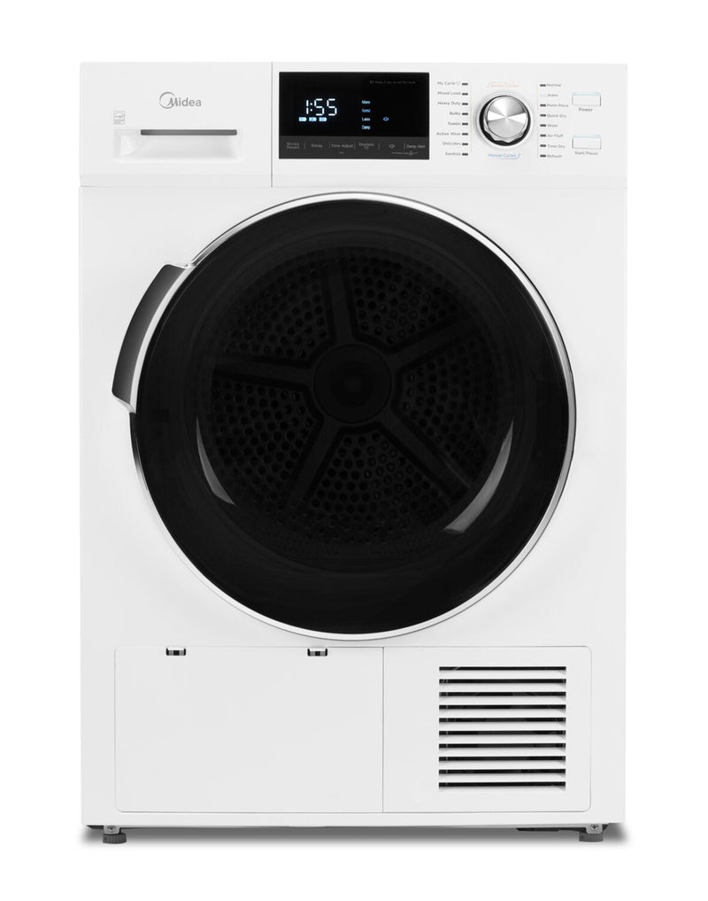 Midea 4.4 Cu. Ft. Ventless Heat Pump Dryer - MLE27N5AWWC | Sécheuse Midea de 4,4 pi3 avec pompe à chaleur et sans conduit de ventilation - MLE27N5AWWC | MLE27N5W