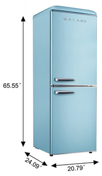 Galanz 7.4 Cu. Ft. Retro Bottom-Freezer Refrigerator - GLR74BBER12 | Réfrigérateur Galanz rétro de 7,4 pi3 à congélateur inférieur - GLR74BBER12 | GLR74BBL