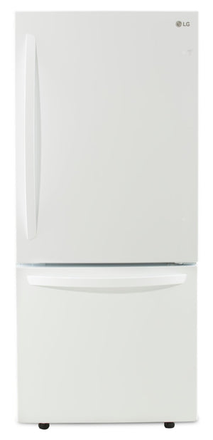 LG 22 Cu. Ft. Bottom-Freezer Refrigerator - LRDNS2200W | Réfrigérateur LG de 22 pi³ à congélateur inférieur - LRDNS2200W | LRDNS22W